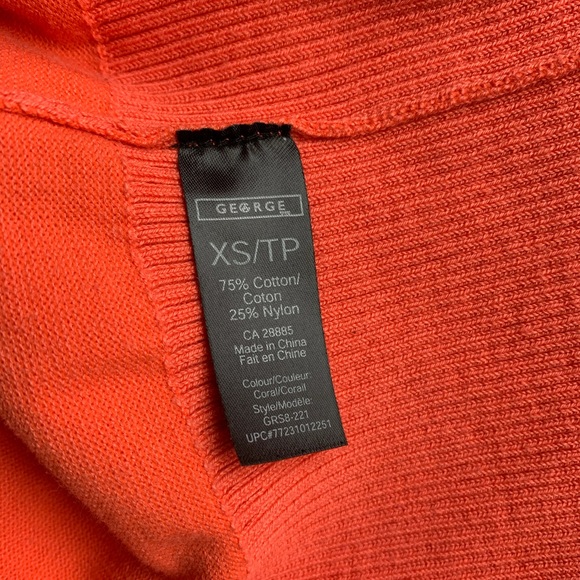 COPY - XS, George, coral short sleeve cardigan - Picture 6 of 6